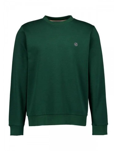 Pull de coton vert avec logo interlock Boss votre restaurant rapide dans 