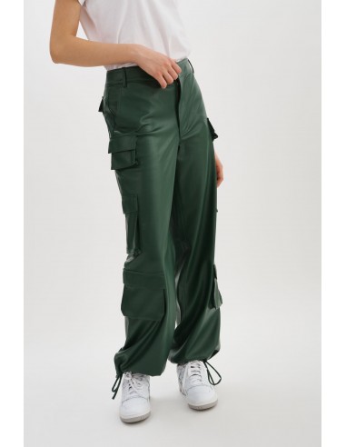 BOBBI | Pantalon cargo en similicuir Véritable concentré