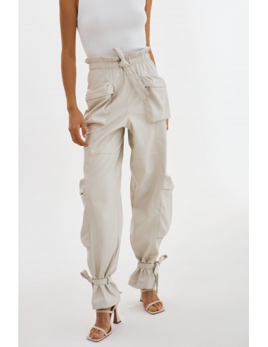 BRAXTON | Pantalon cargo en simili cuir Jusqu'à 80% De Réduction