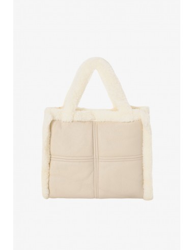 ZOEY | Sherpa Leather Tote prix