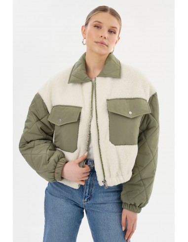 PEYTON | Blouson bomber en matières mixtes votre