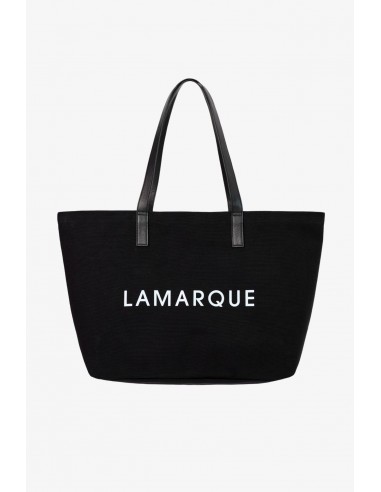 SHOPPER | Canvas Tote Bag with Leather Straps français