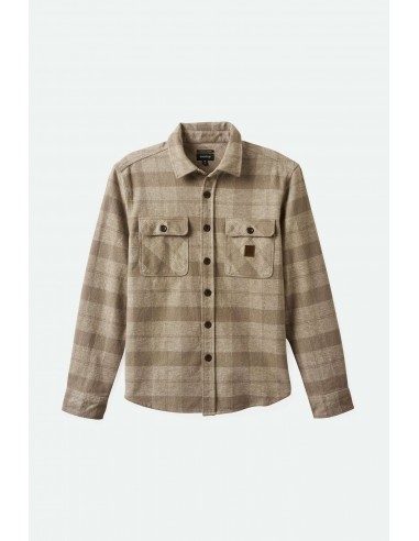 Bowery Heavyweight L/S Flannel - Off White/Cinder Grey de l' environnement