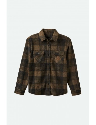 Bowery Arctic Stretch L/S Fleece - Burro Brown/Black Plaid Véritable concentré