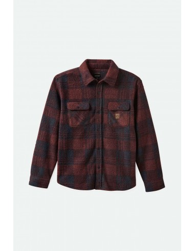 Bowery Arctic Stretch L/S Fleece - Cordovan Red/Washed Navy Plaid outlet