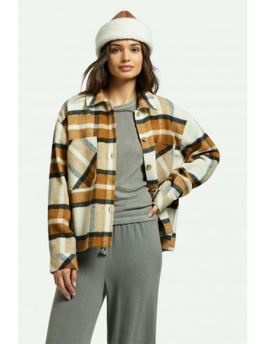 Bowery Women's Soft Brushed L/S Flannel - Washed Copper pas cheres