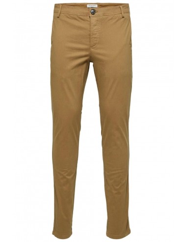 Pantalon chino camel slim fit en stock