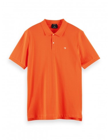 Polo piqué orange vif Comment ça marche