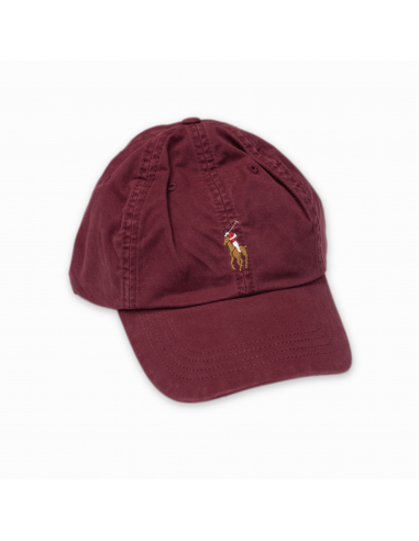 Casquette de coton rouge vin plus qu'un jeu 