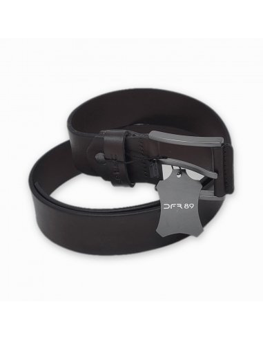 Ceinture en cuir noir pour jeans de technologie