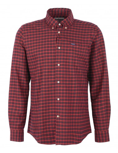 Chemise en flanelle légère rouge Barbour du meilleur 