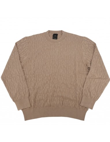 Pull avec logo Armani Exchange taupe Jusqu'à 80% De Réduction